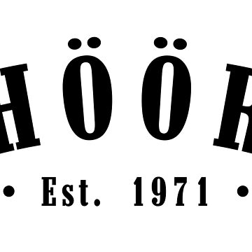 Artwork thumbnail, Höör Skåne County Sweden Est. 1971 Black Letter Sverige by establishedwear