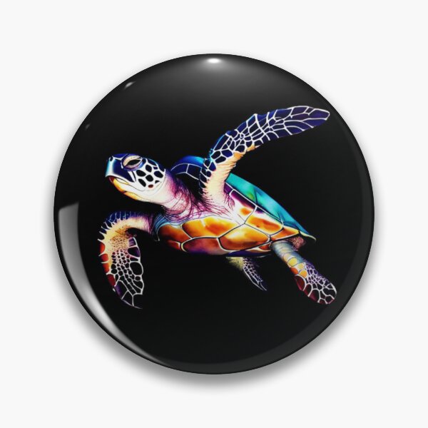 Item preview, Tortuga Marina Acuarela Technicolor designed and sold by PrintsBySarahB.