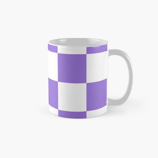 Item preview, Large Checkered - White and Dark Pastel Purple designed and sold by JustPatterns2.