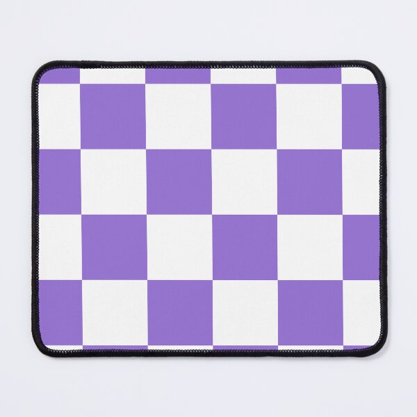Item preview, Large Checkered - White and Dark Pastel Purple designed and sold by JustPatterns2.
