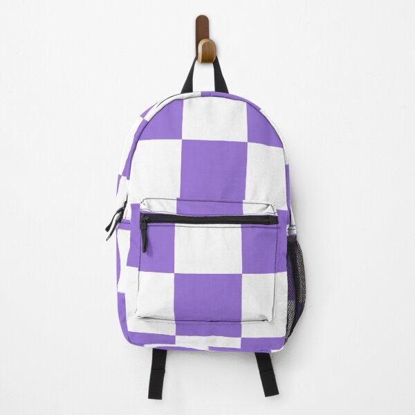 Item preview, Large Checkered - White and Dark Pastel Purple designed and sold by JustPatterns2.