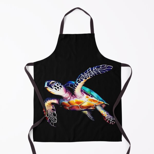 Item preview, Technicolor Watercolor Sea Turtle designed and sold by PrintsBySarahB.