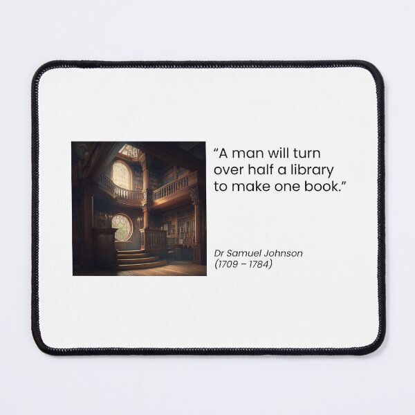 Item preview, Dr Samuel Johnson designed and sold by QuotationInsp.