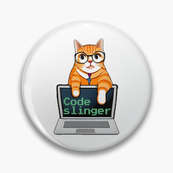 Item preview, Code slinger. Funny cat coding on computer. Funny Programming coding quote. designed and sold by Unitepeople.