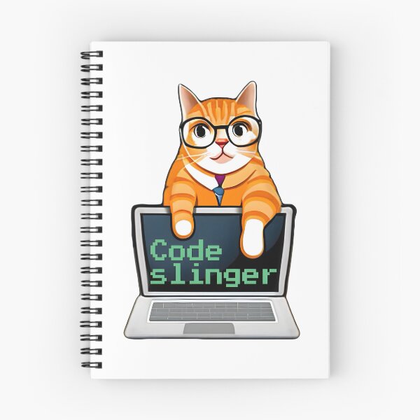 Item preview, Code slinger. Funny cat coding on computer. Funny Programming coding quote. designed and sold by Unitepeople.