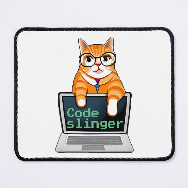 Item preview, Code slinger. Funny cat coding on computer. Funny Programming coding quote. designed and sold by Unitepeople.