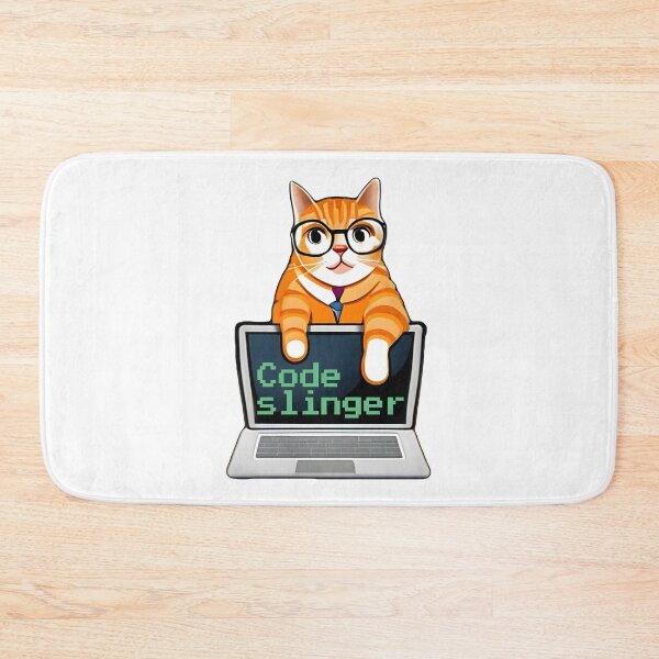 Item preview, Code slinger. Funny cat coding on computer. Funny Programming coding quote. designed and sold by Unitepeople.