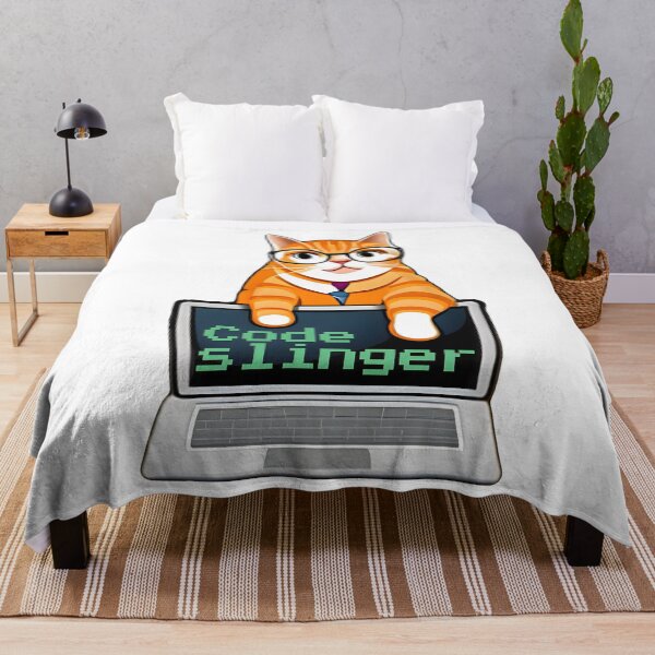Item preview, Code slinger. Funny cat coding on computer. Funny Programming coding quote. designed and sold by Unitepeople.