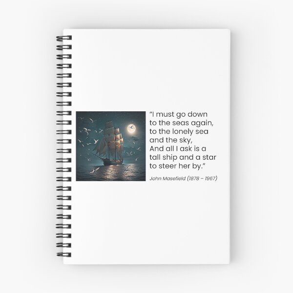 Item preview, John Masefield Sea Fever designed and sold by QuotationInsp.
