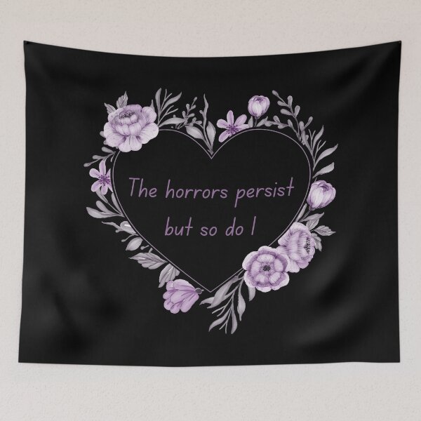 Item preview, THE HORRORS PERSIST designed and sold by BootsNCatsStore.