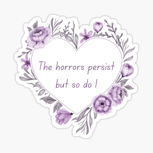 Vista previa del artículo con la obra «LOS HORRORES PERSISTEN», diseñado y vendido por BootsNCatsStore.