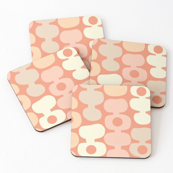 Item preview, Iconic Abstract Minimalist Scandinavian Pattern in Apricot Shades designed and sold by Deutschic.