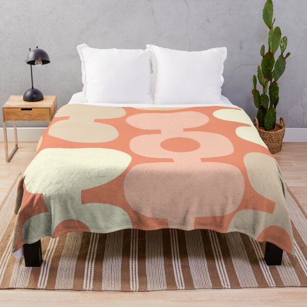 Item preview, Iconic Abstract Minimalist Scandinavian Pattern in Apricot Shades designed and sold by Deutschic.