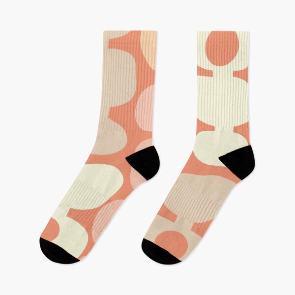 Item preview, Iconic Abstract Minimalist Scandinavian Pattern in Apricot Shades designed and sold by Deutschic.