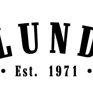 Artwork thumbnail, Lund Skåne County Sweden Est. 1971 Black Letter Sverige by establishedwear