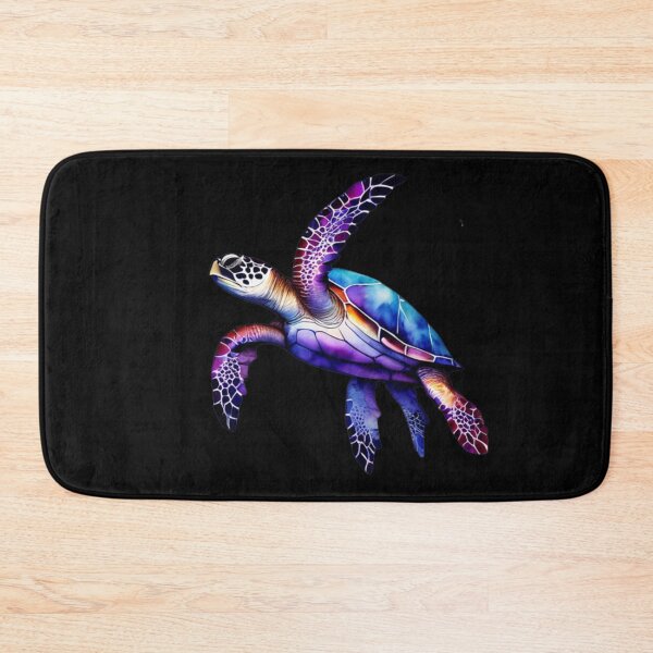 Item preview, Technicolor Watercolor Sea Turtle designed and sold by PrintsBySarahB.