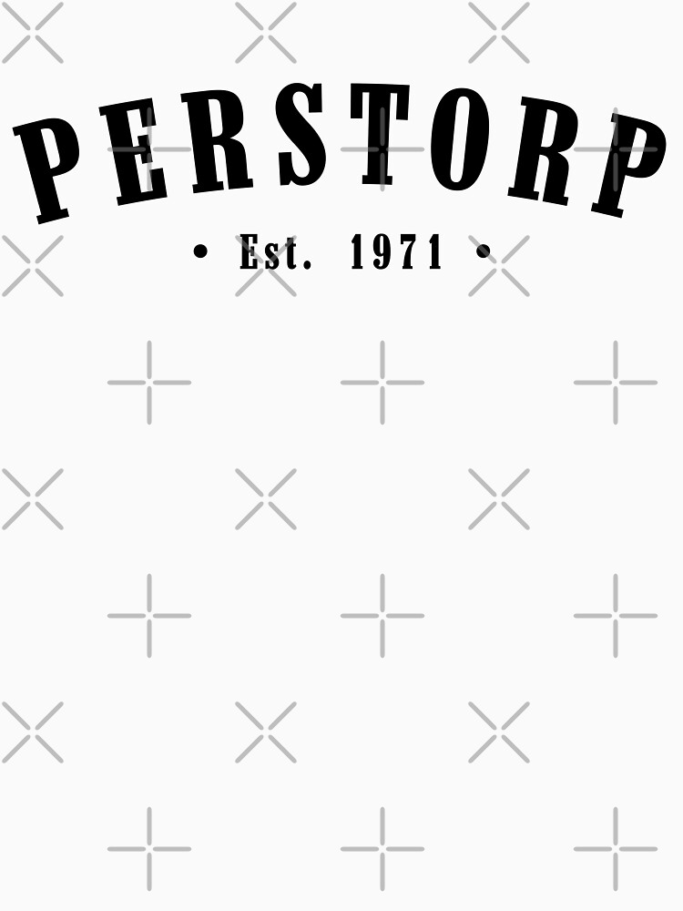 Thumbnail 7 of 7, Classic T-Shirt, Perstorp Skåne County Sweden Est. 1971 Black Letter Sverige designed and sold by establishedwear.