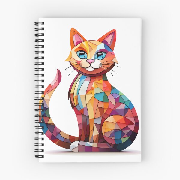 Item preview, Colored mosaic cat designed and sold by GoodThings66.