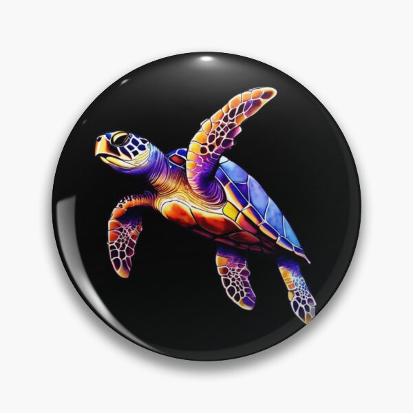Item preview, Tortuga Marina Acuarela Technicolor designed and sold by PrintsBySarahB.