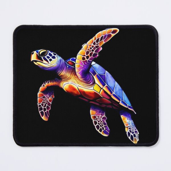 Item preview, Technicolor Watercolor Sea Turtle designed and sold by PrintsBySarahB.