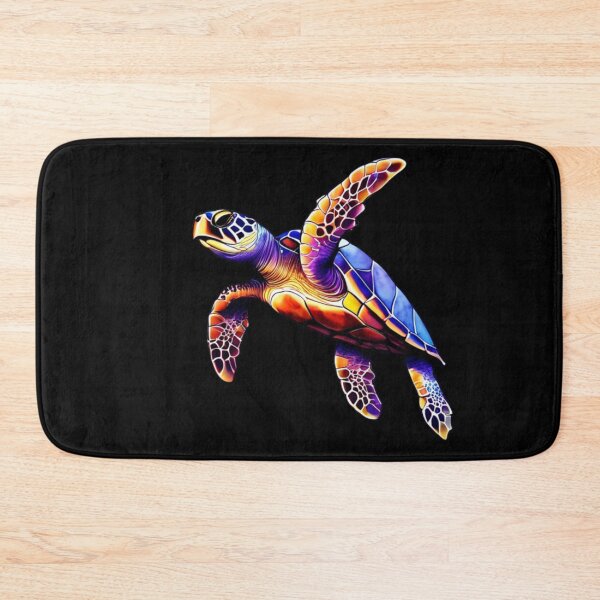 Item preview, Technicolor Watercolor Sea Turtle designed and sold by PrintsBySarahB.