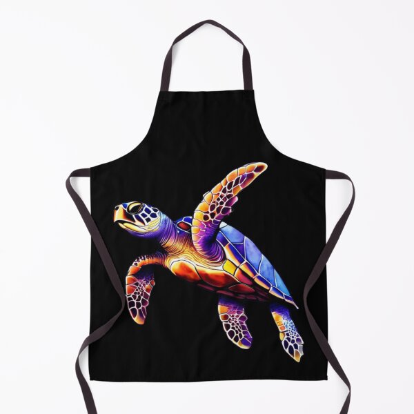 Item preview, Technicolor Watercolor Sea Turtle designed and sold by PrintsBySarahB.