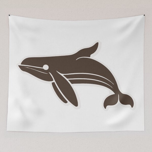 Item preview, Minimalist Breaching Whale Line Art designed and sold by NiftyWrx.