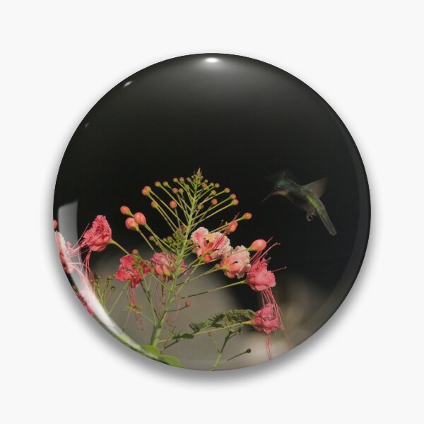 Item preview, Hummingbird hovering near a flower. designed and sold by sandyprints.