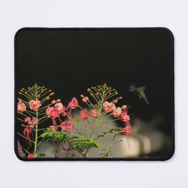 Item preview, Hummingbird hovering near a flower. designed and sold by sandyprints.