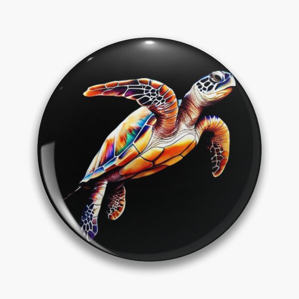 Item preview, Tortuga Marina Acuarela Technicolor designed and sold by PrintsBySarahB.