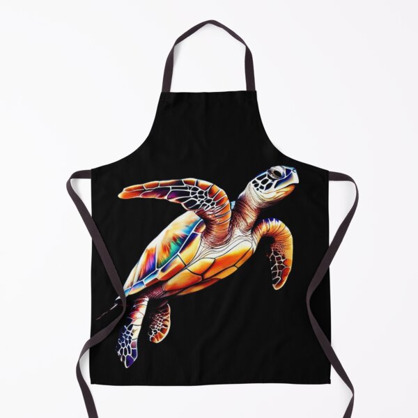 Item preview, Technicolor Watercolor Sea Turtle designed and sold by PrintsBySarahB.