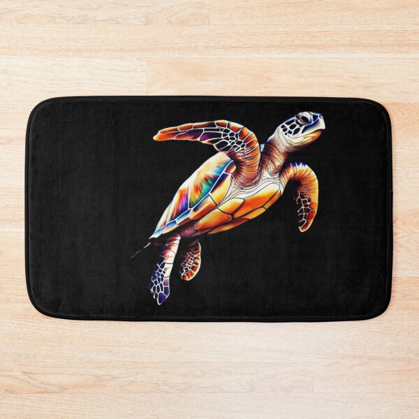 Item preview, Technicolor Watercolor Sea Turtle designed and sold by PrintsBySarahB.