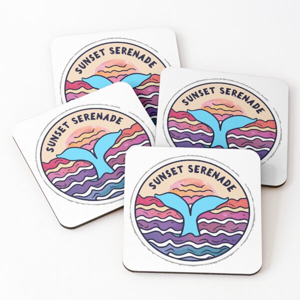 Item preview, Sunset Serenade - Watercolor Whale Tail at Dusk designed and sold by NiftyWrx.