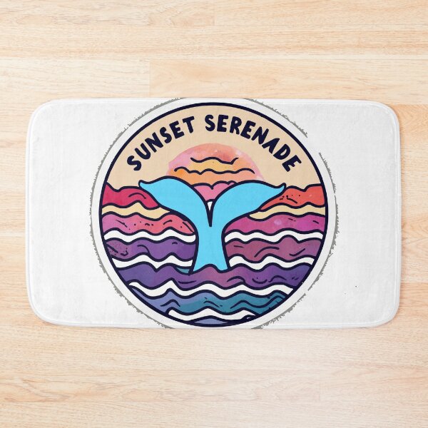 Item preview, Sunset Serenade - Watercolor Whale Tail at Dusk designed and sold by NiftyWrx.