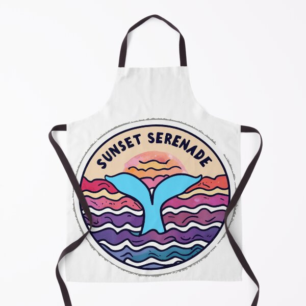 Item preview, Sunset Serenade - Watercolor Whale Tail at Dusk designed and sold by NiftyWrx.