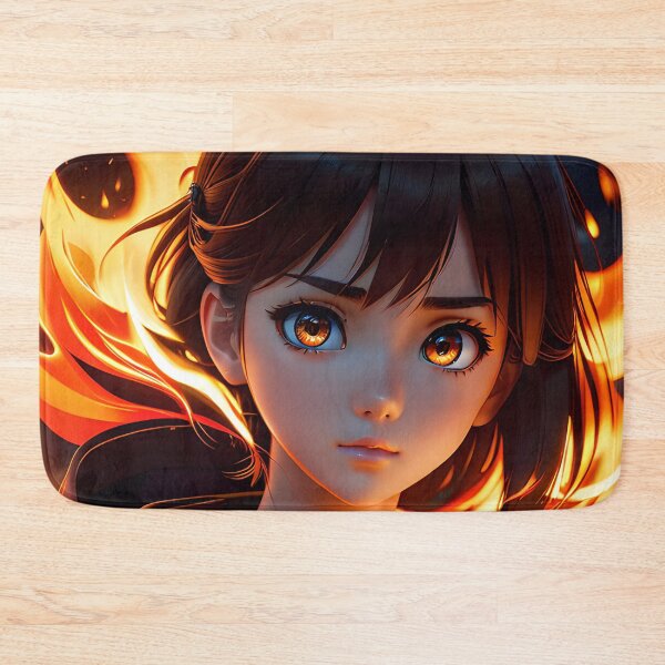 Item preview, Cute Anime Fire Girl designed and sold by TheArtOfPat.