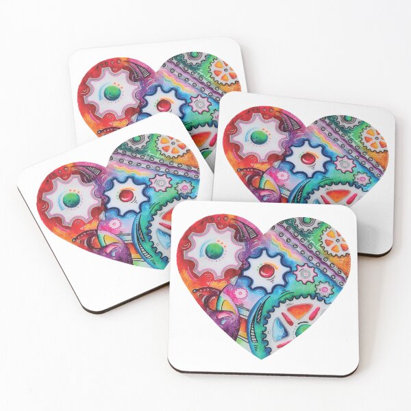 Item preview, Copy of Cycling Gears PoP Art Heart Bike Sticker for Cyclists designed and sold by MeganAroon.