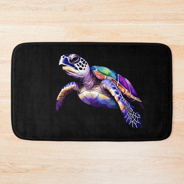 Item preview, Technicolor Watercolor Sea Turtle designed and sold by PrintsBySarahB.