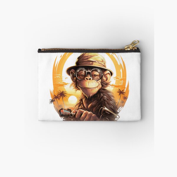 Item preview, Monkey wearing a stylish hat designed and sold by Revived Design.