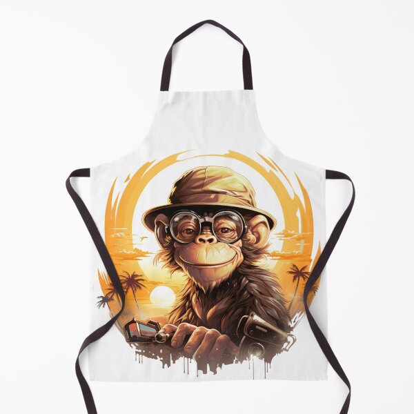 Item preview, Monkey wearing a stylish hat designed and sold by Revived Design.