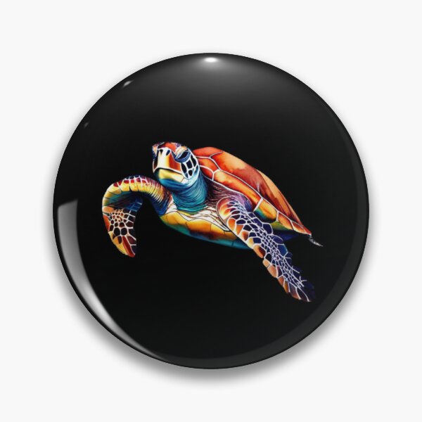 Item preview, Tortuga Marina Acuarela Technicolor designed and sold by PrintsBySarahB.