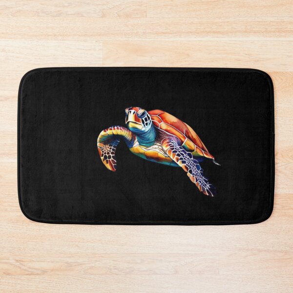 Item preview, Technicolor Watercolor Sea Turtle designed and sold by PrintsBySarahB.