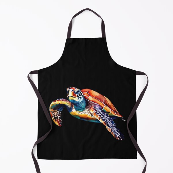 Item preview, Technicolor Watercolor Sea Turtle designed and sold by PrintsBySarahB.