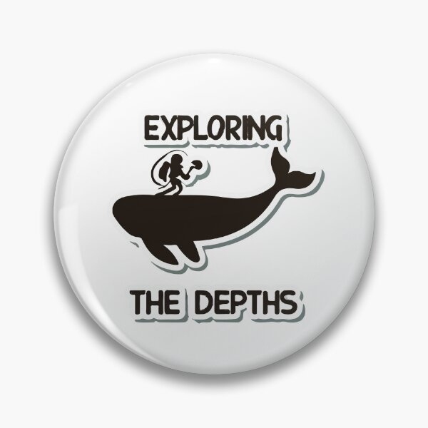 Item preview, Exploring the Depths - Sperm Whale and Diver Silhouette designed and sold by NiftyWrx.