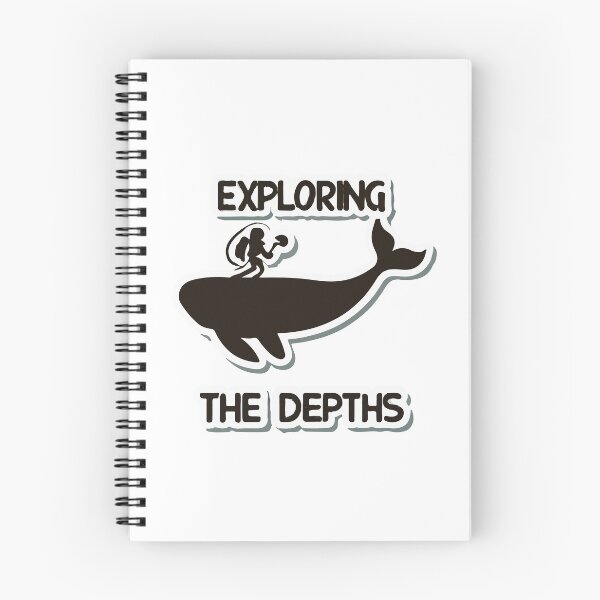 Item preview, Exploring the Depths - Sperm Whale and Diver Silhouette designed and sold by NiftyWrx.