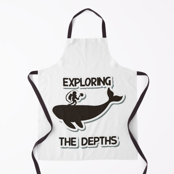 Item preview, Exploring the Depths - Sperm Whale and Diver Silhouette designed and sold by NiftyWrx.