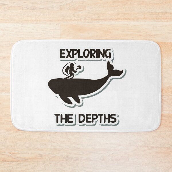 Item preview, Exploring the Depths - Sperm Whale and Diver Silhouette designed and sold by NiftyWrx.