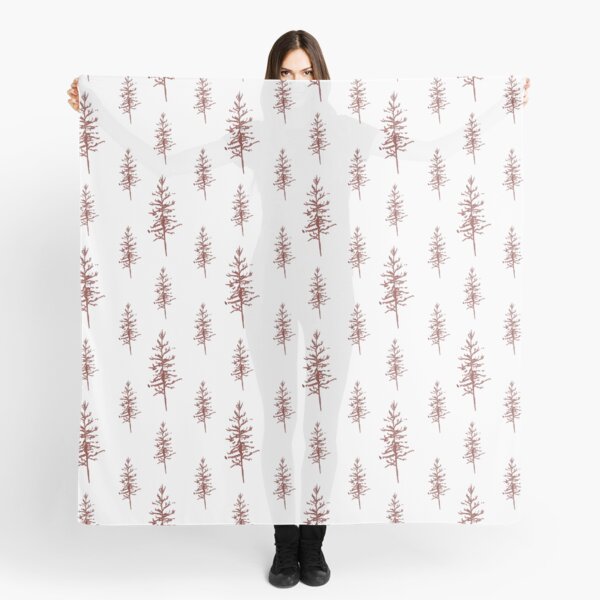 Tovi – Maroon on White Scarf