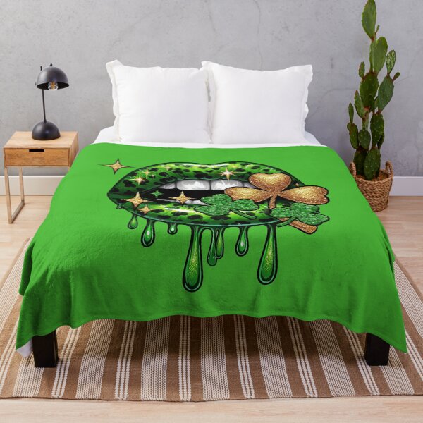 Item preview, Lips and shamrock, St. Patrick’s Day, ladies, woman designed and sold by iclipart.