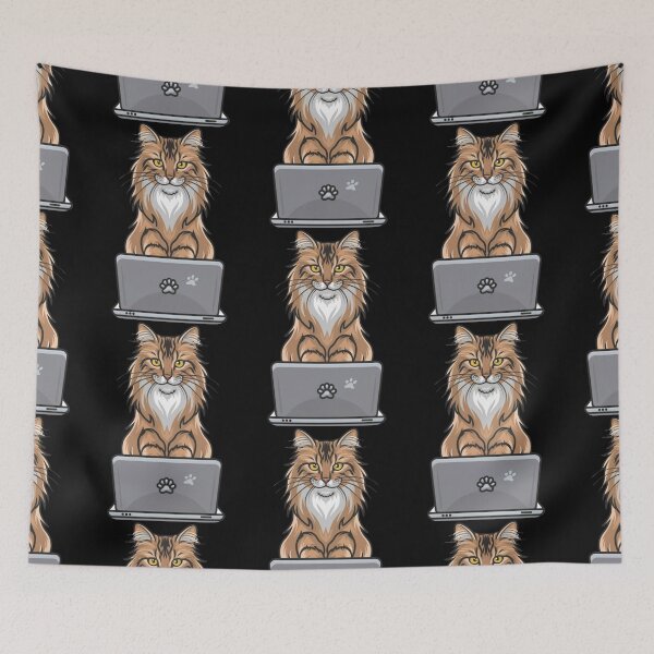 Item preview, Persian Cat with laptop designed and sold by Blemenowo.